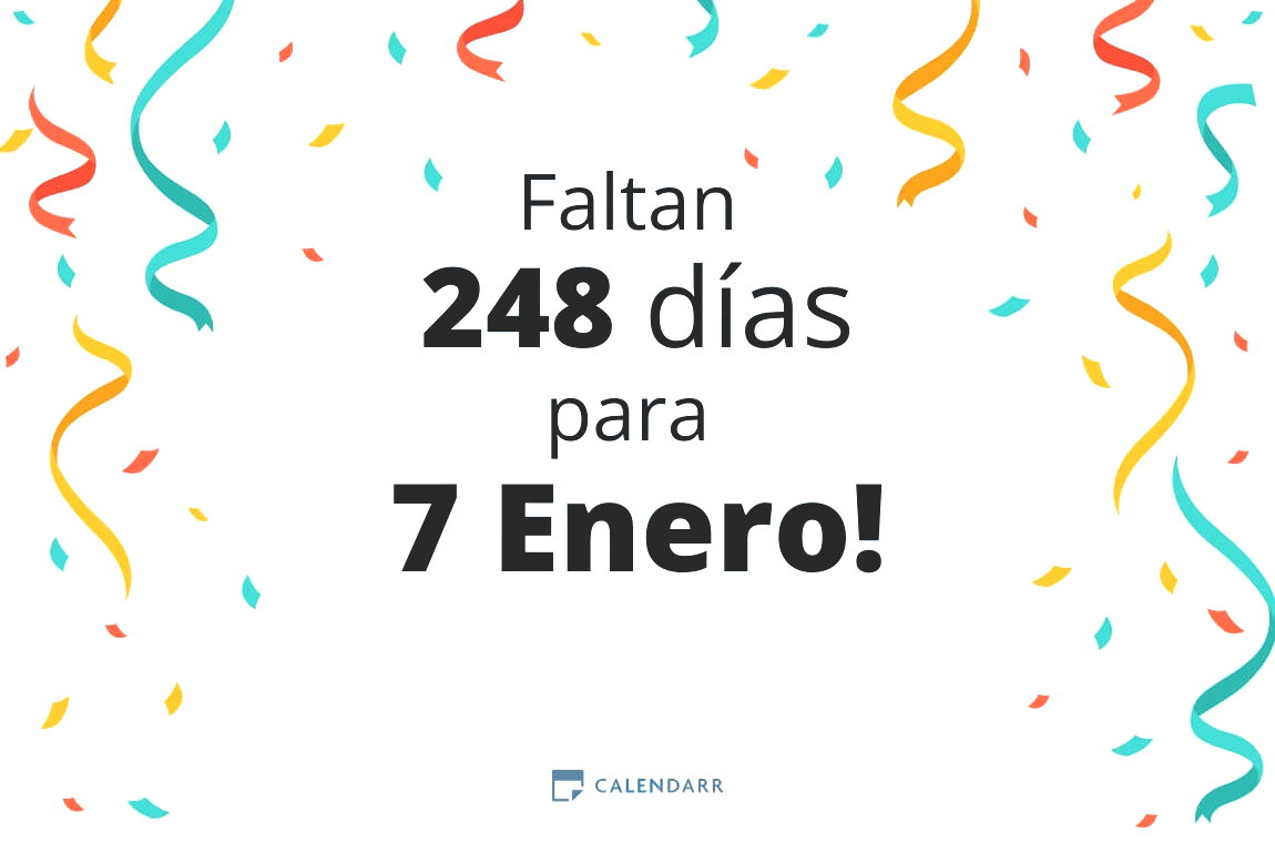 Descubre cuántos días faltan para 7 Enero - Calendarr