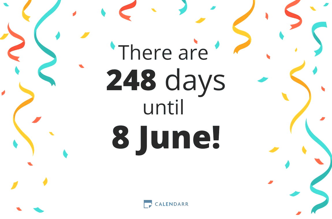 How many days until 8 June - Calendarr