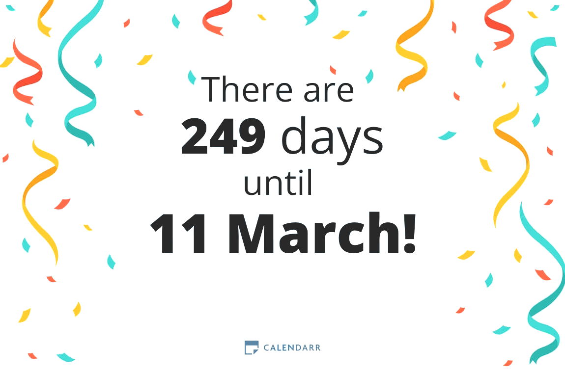 How many days until 11 March - Calendarr