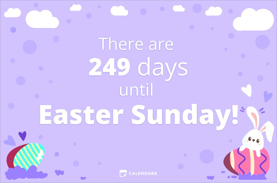 How many days until Easter Sunday Calendarr