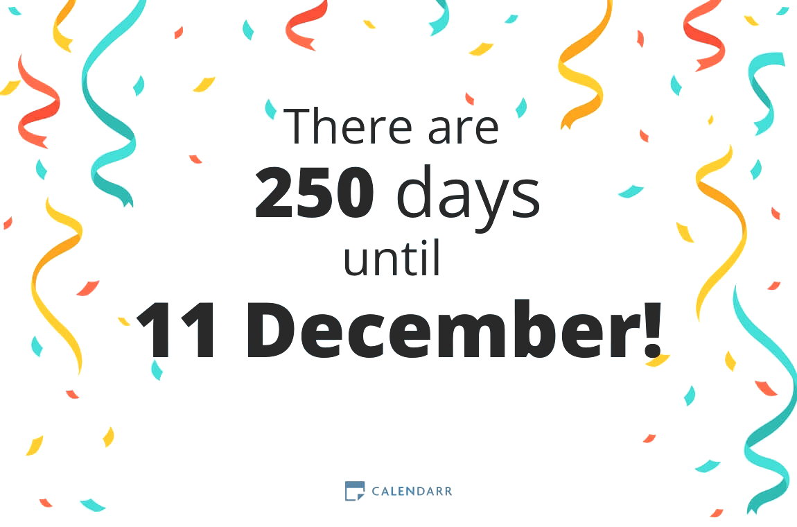 How many days until 11 December - Calendarr