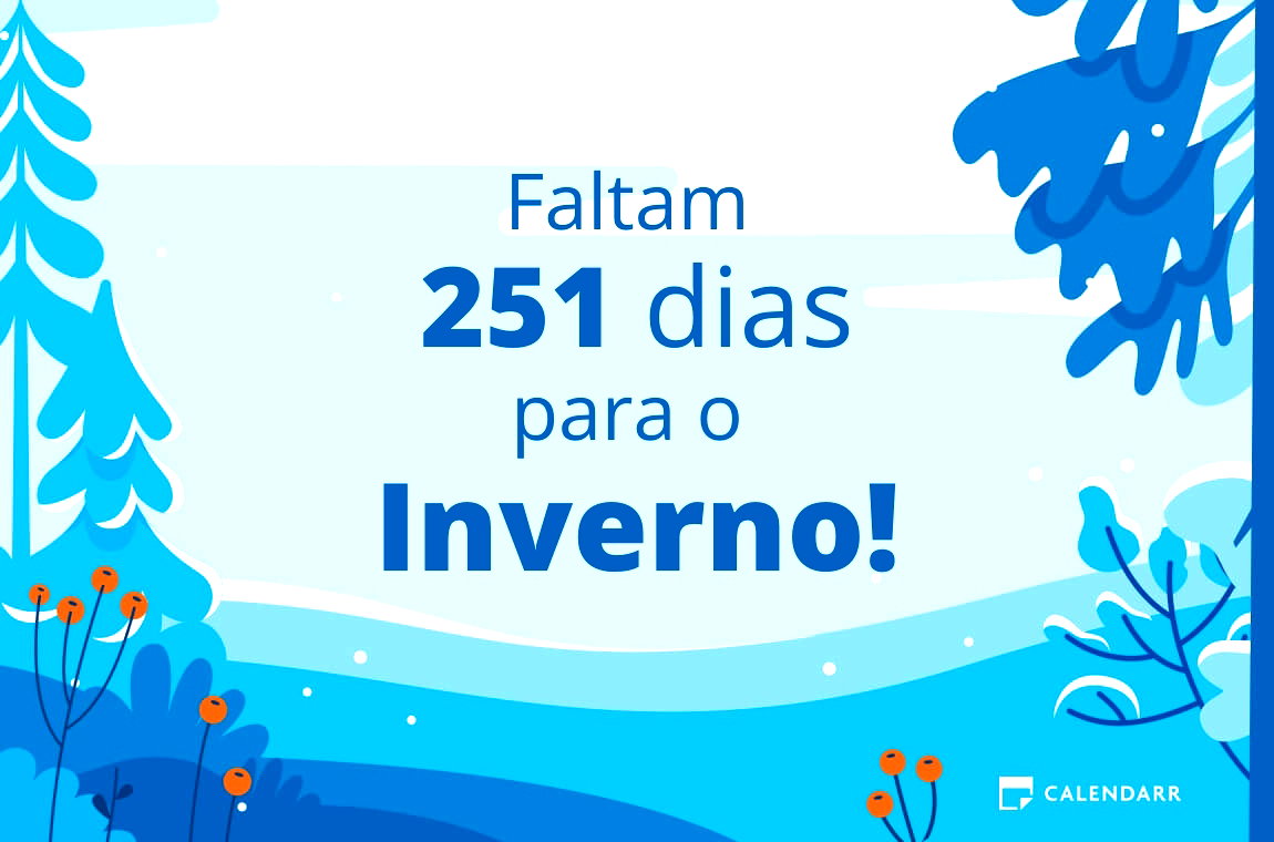 Descubra quantos dias faltam para o Inverno - Calendarr