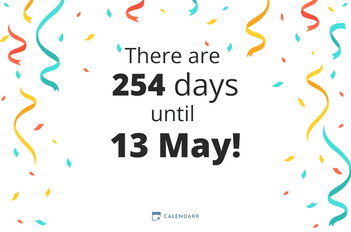 How many days until 13 May - Calendarr