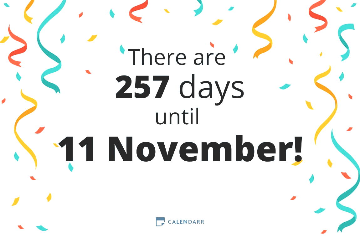 How many days until 11 November - Calendarr