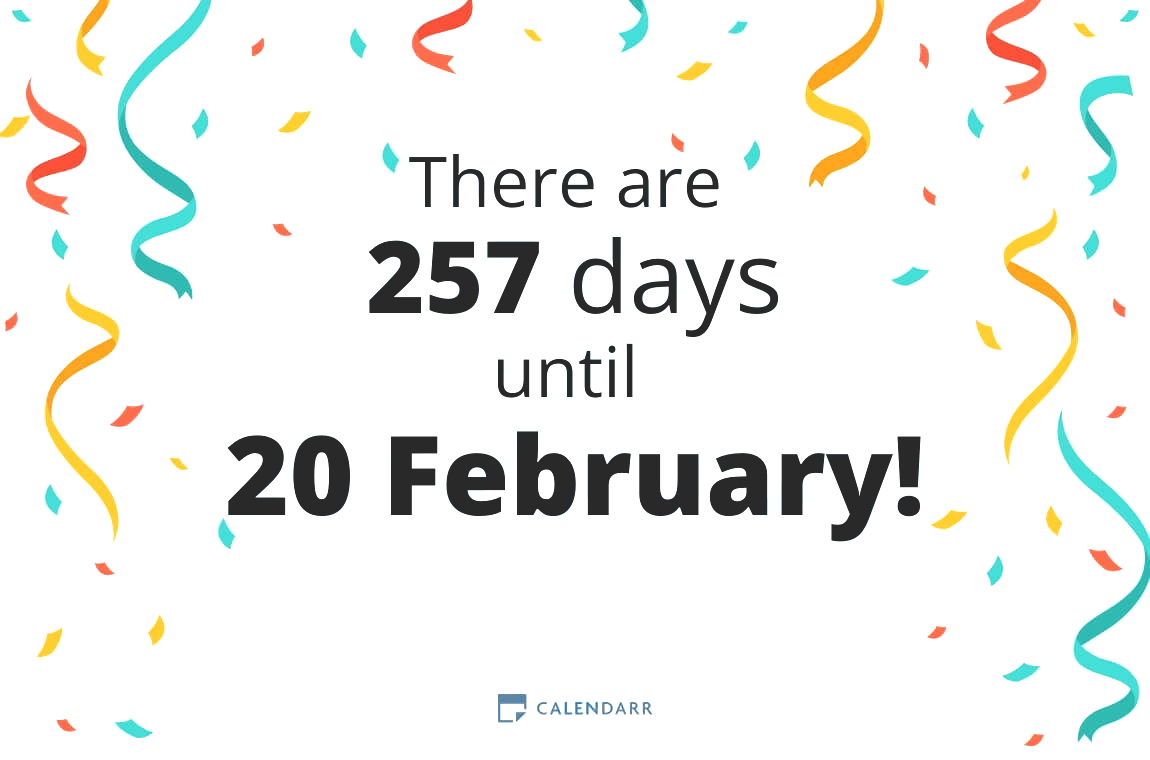 How many days until 20 February - Calendarr