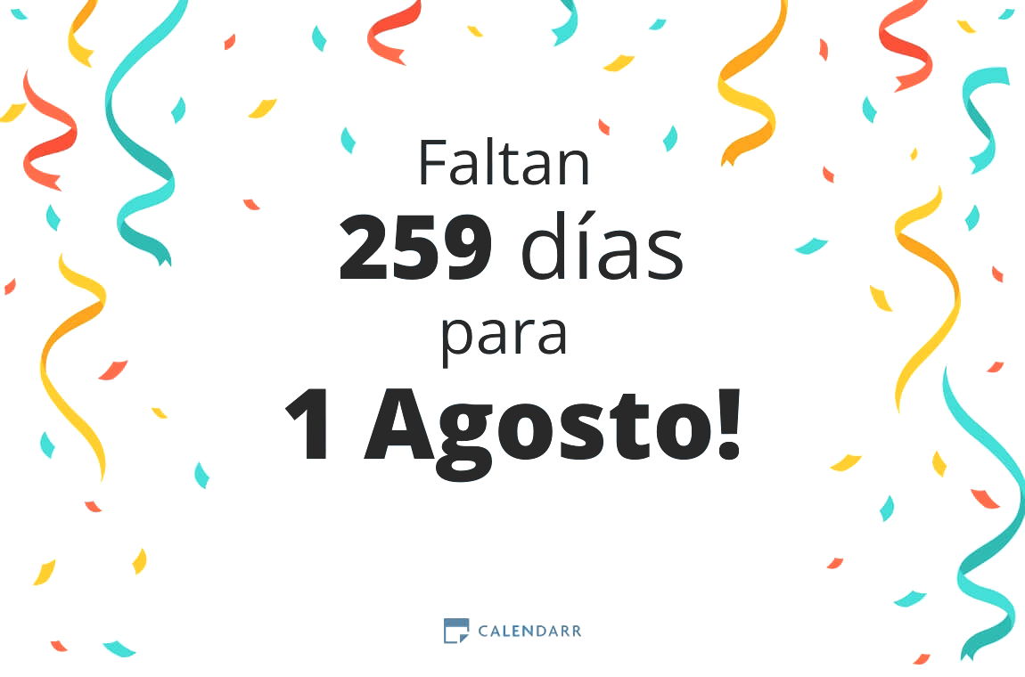 Descubre cuántos días faltan para 1 Agosto - Calendarr