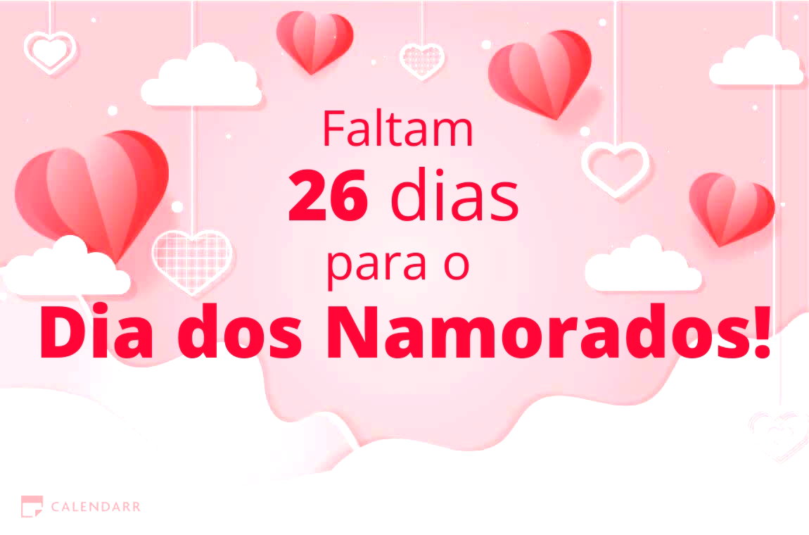 Descubra quantos dias faltam para  o Dia dos Namorados - Calendarr