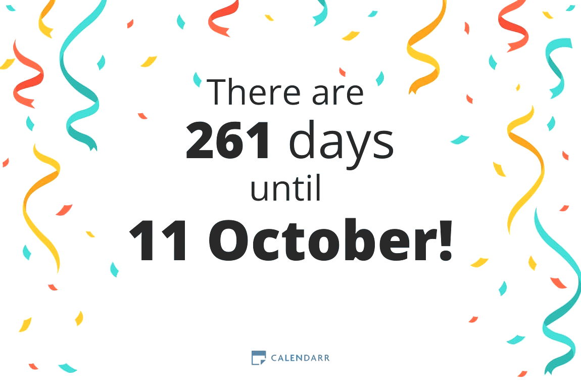 How many days until 11 October - Calendarr