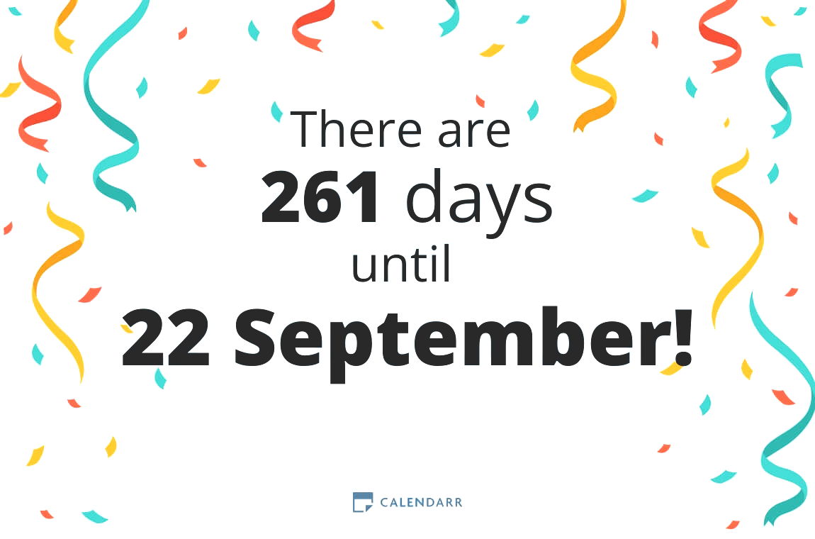How many days until 22 September - Calendarr