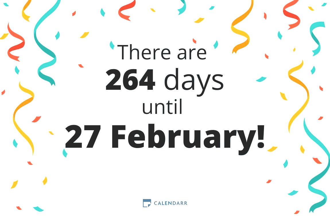How many days until 27 February - Calendarr