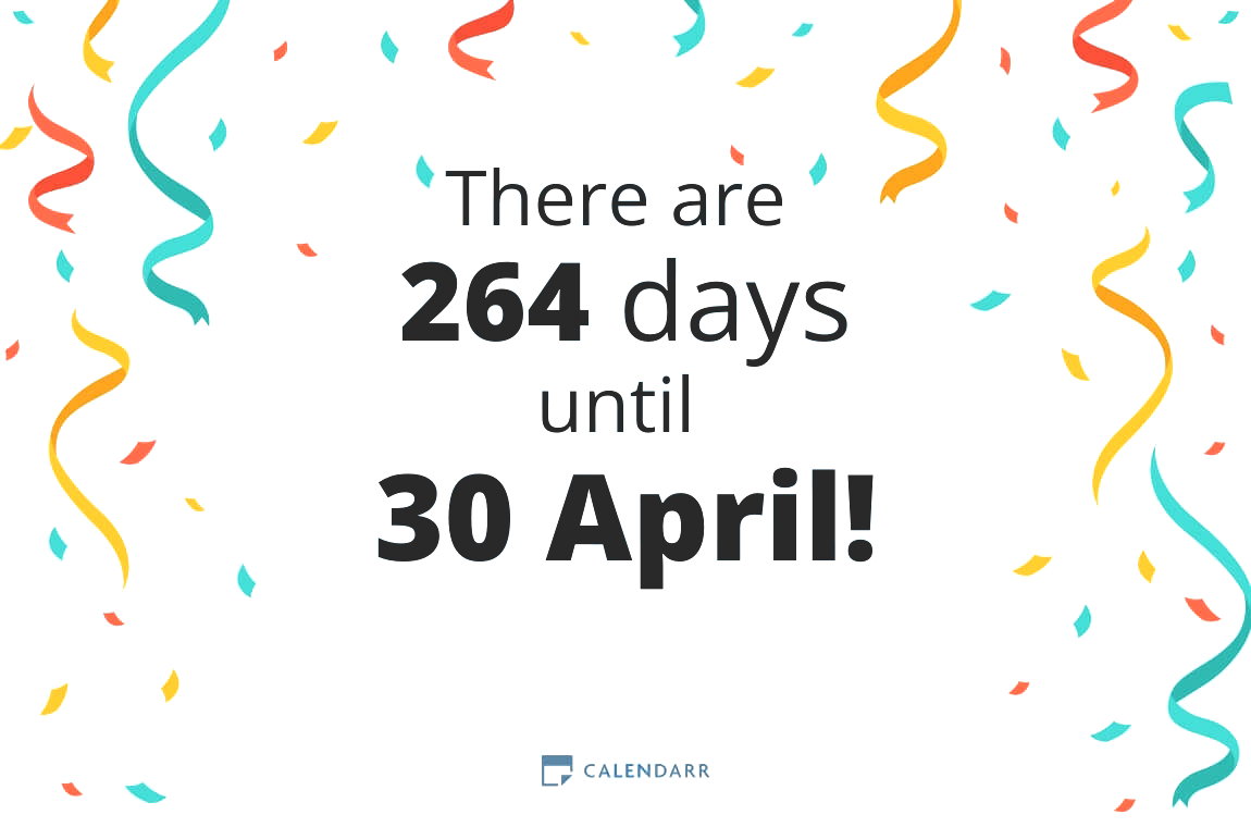 How many days until 30 April - Calendarr