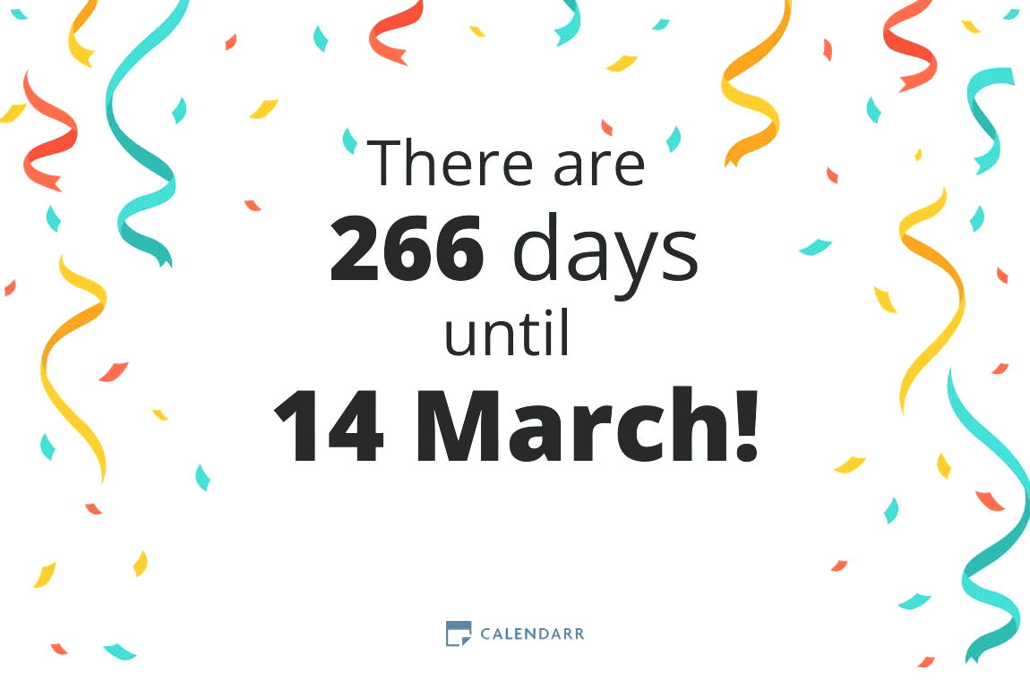 How many days until 14 March - Calendarr