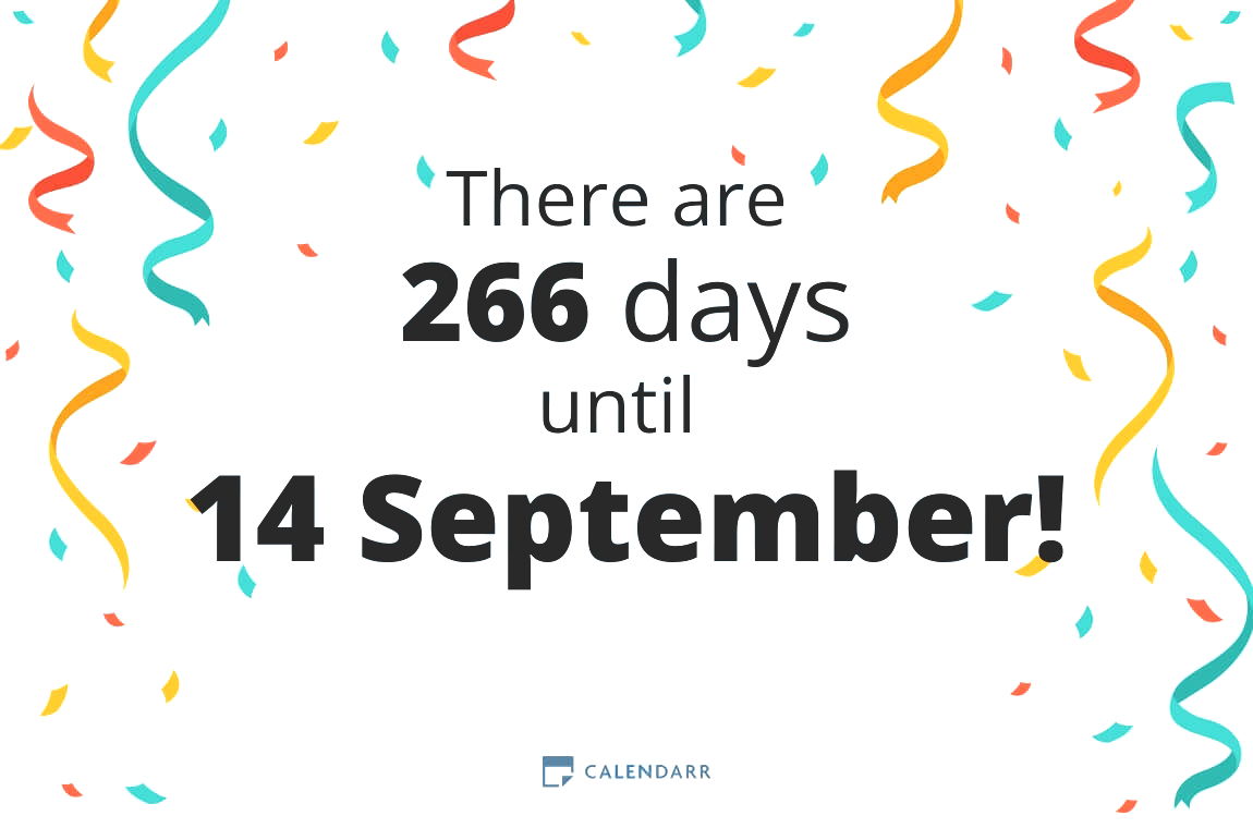 How many days until 14 September - Calendarr