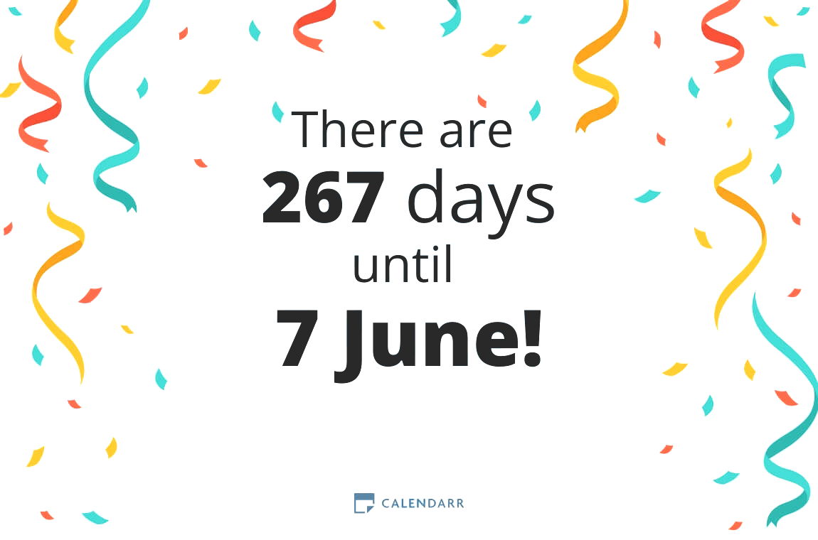 How many days until 7 June - Calendarr