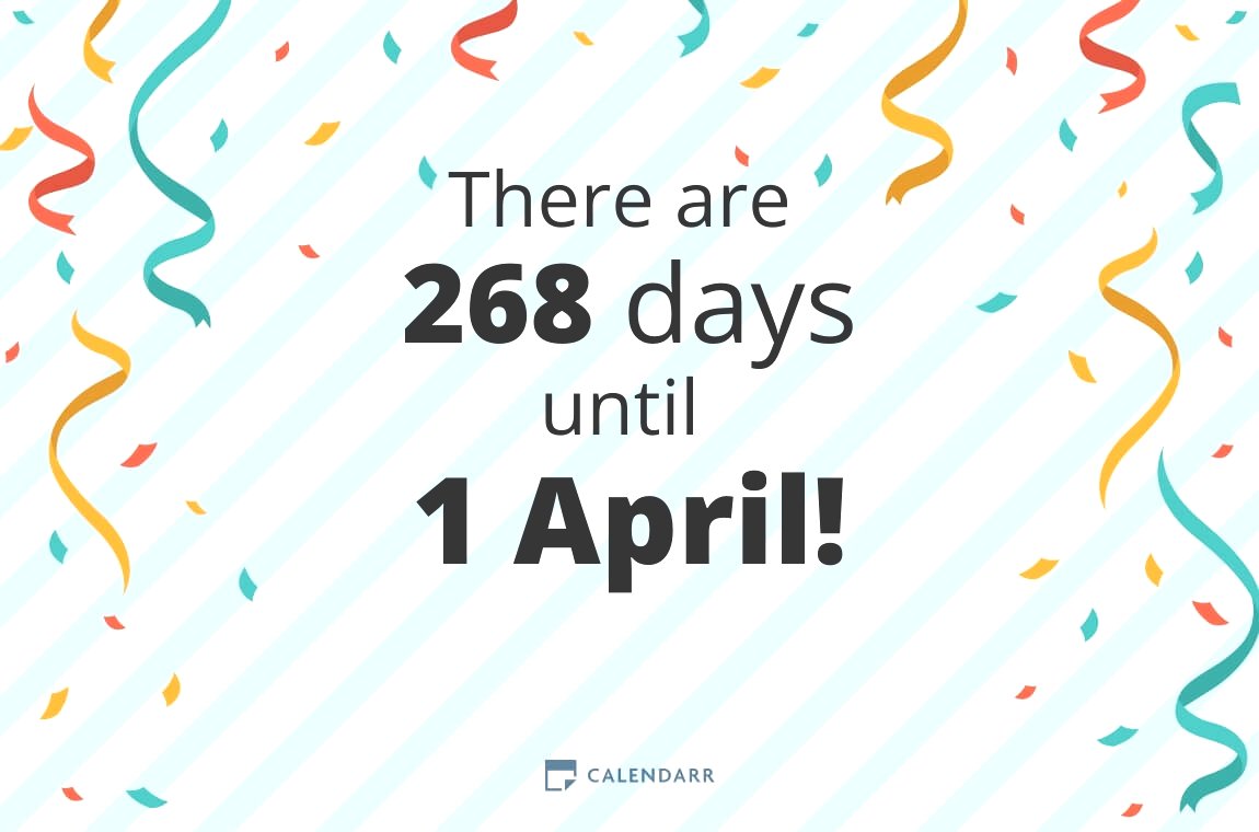 How many days until 1 April - Calendarr