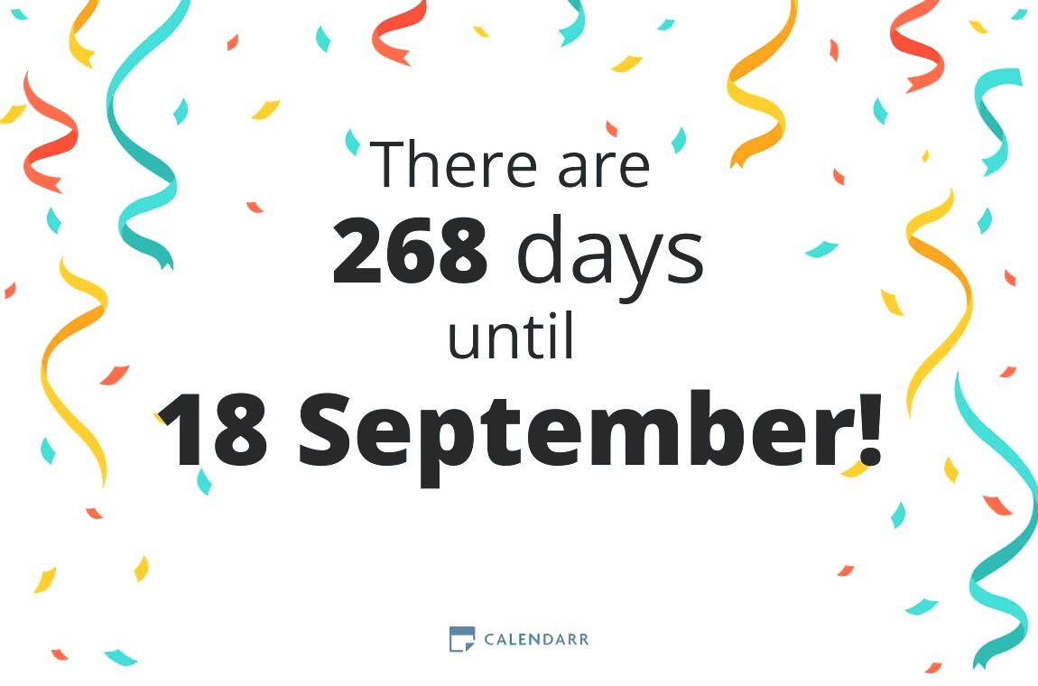 How many days until 18 September - Calendarr