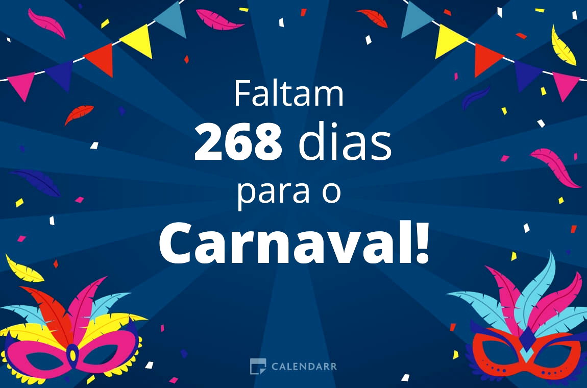 Descubra quantos dias faltam para  o Carnaval - Calendarr