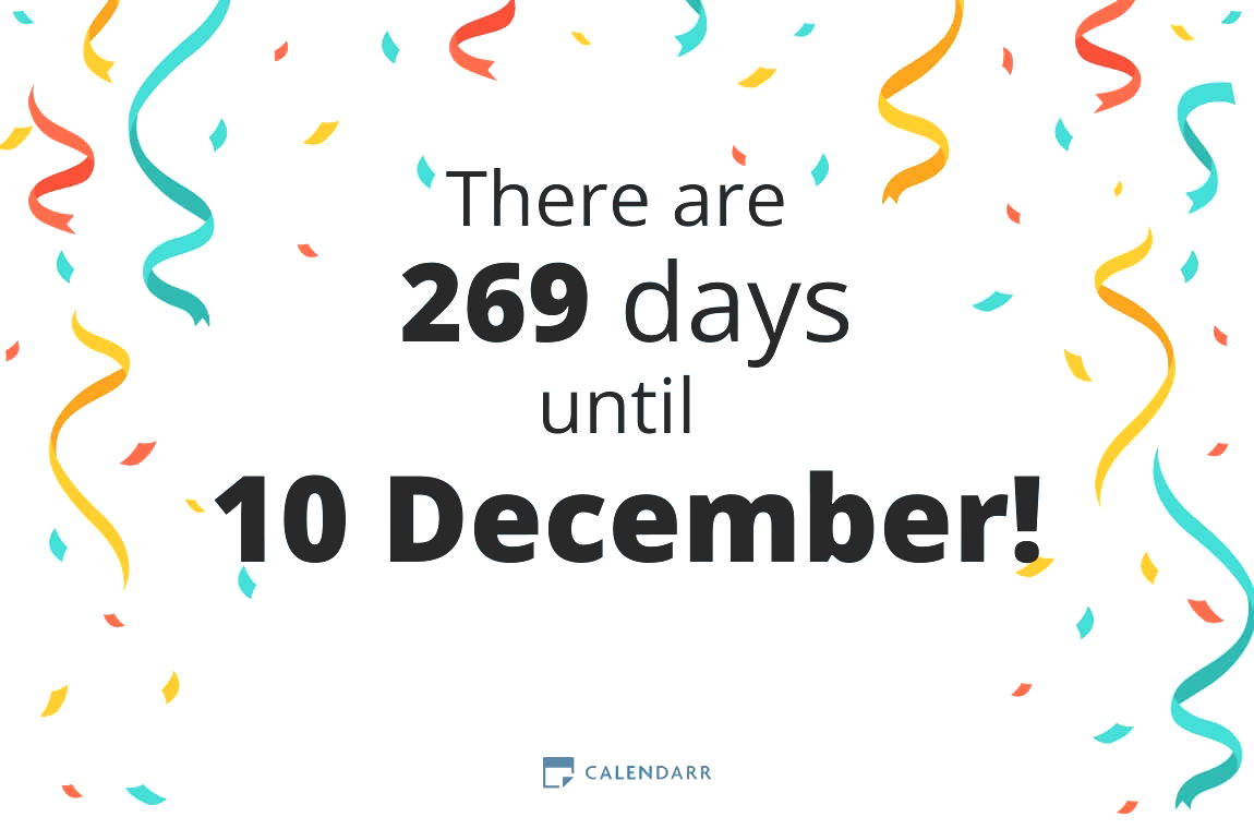 How many days until 10 December - Calendarr