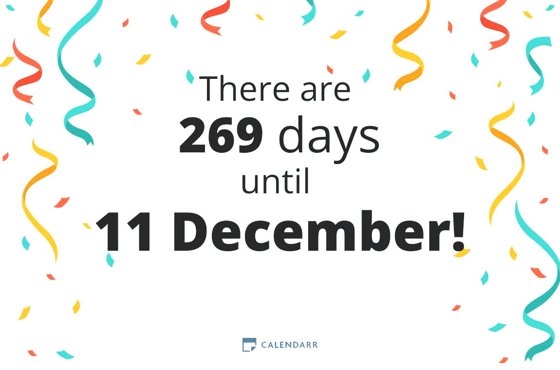 How many days until 11 December - Calendarr