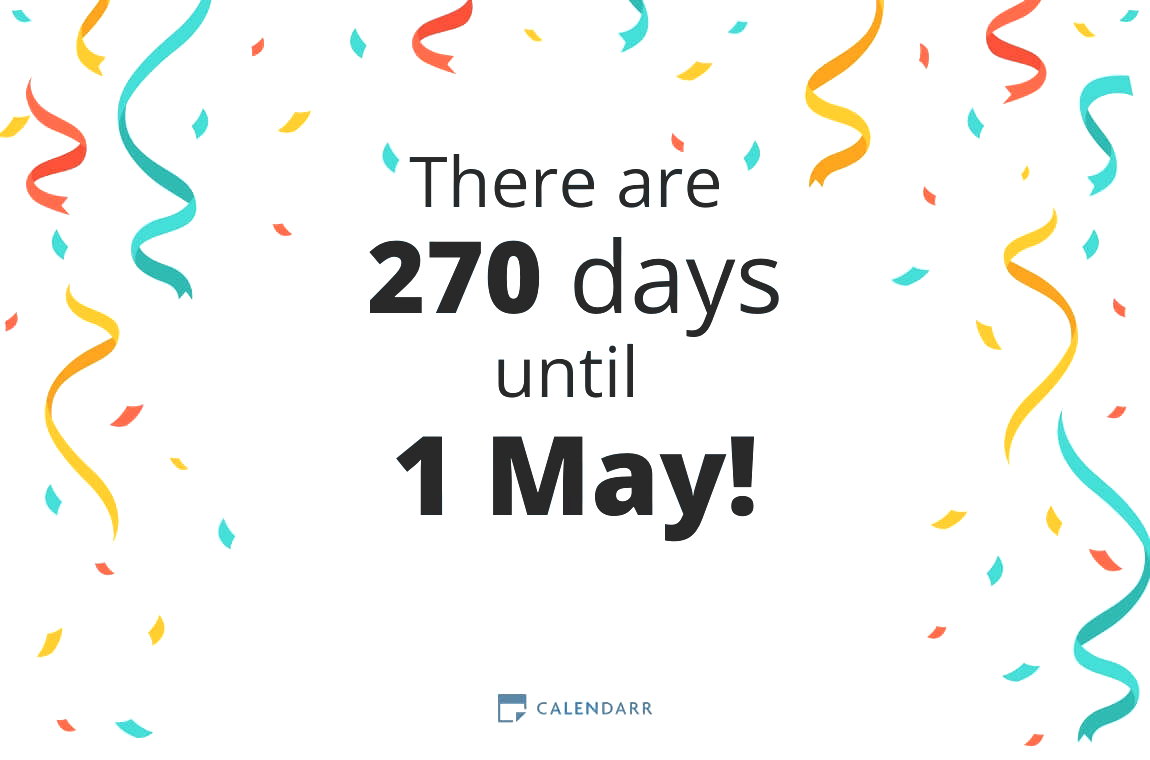 How many days until 1 May - Calendarr