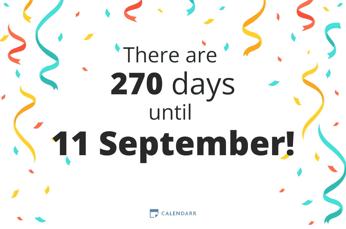 How many days until 11 September - Calendarr