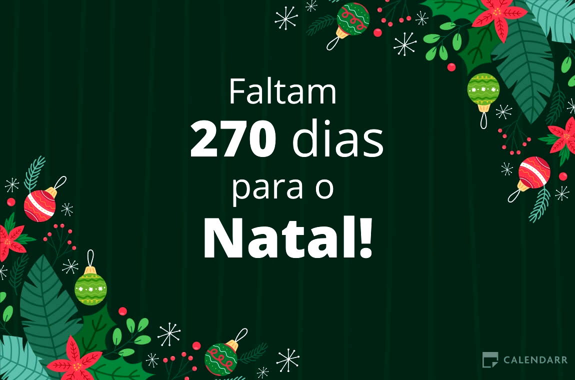 Descobre quantos dias faltam para  o Natal - Calendarr