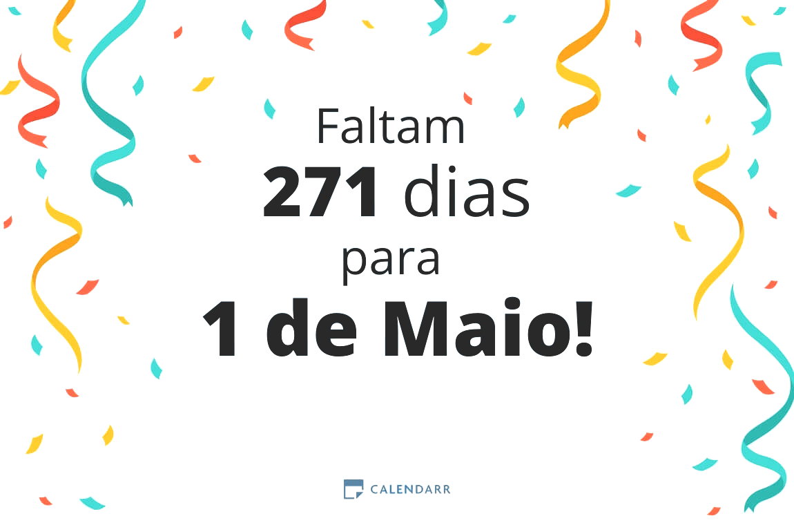 Descobre quantos dias faltam para 1 de Maio - Calendarr