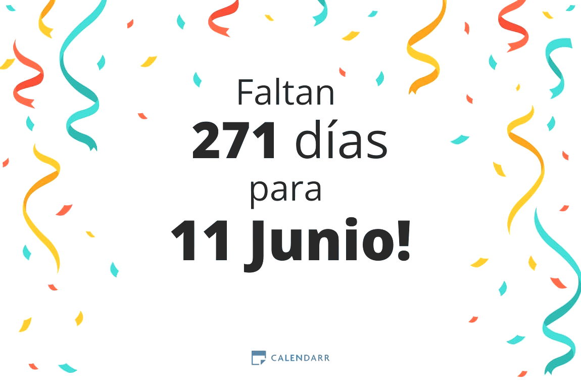 Descubre cuántos días faltan para 11 Junio - Calendarr