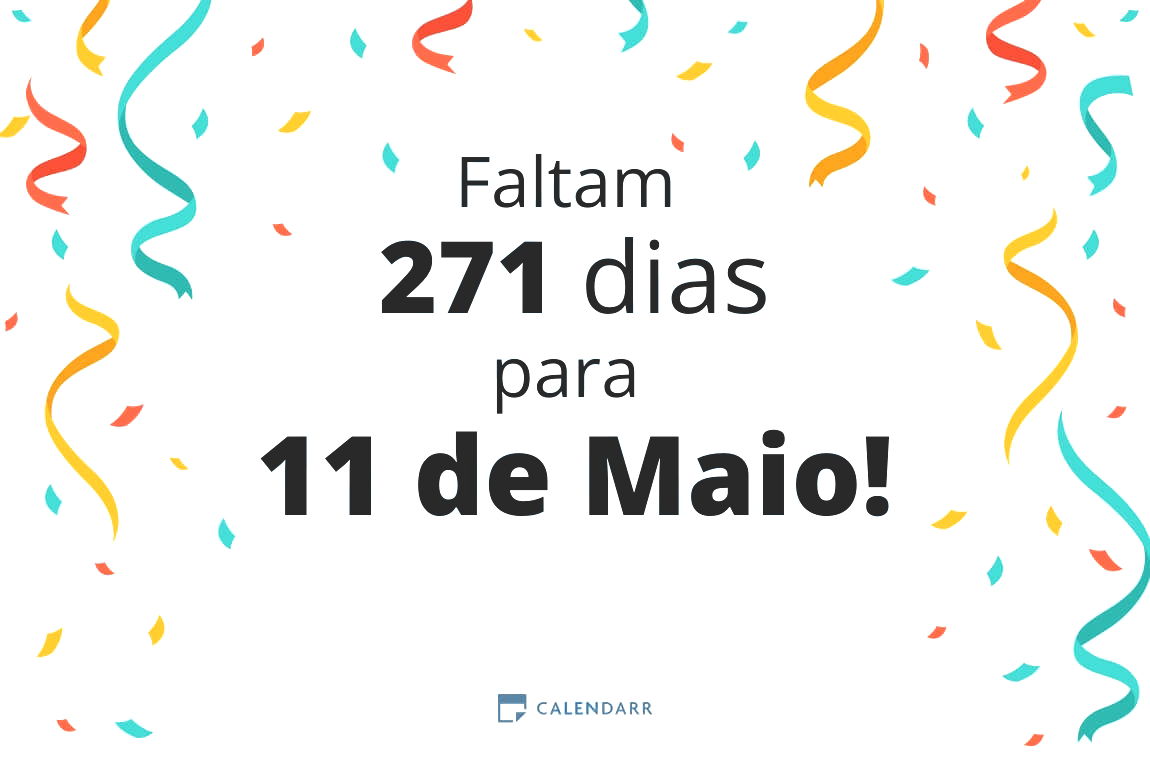 Descobre quantos dias faltam para 11 de Maio - Calendarr