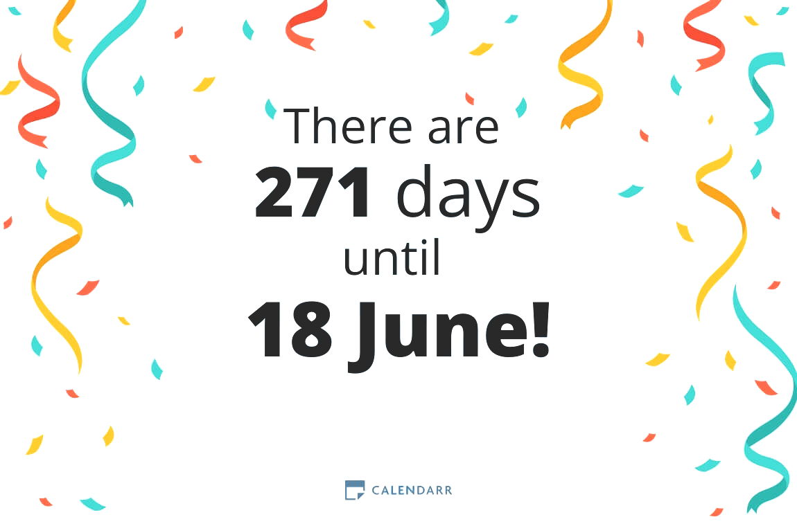 How many days until 18 June - Calendarr