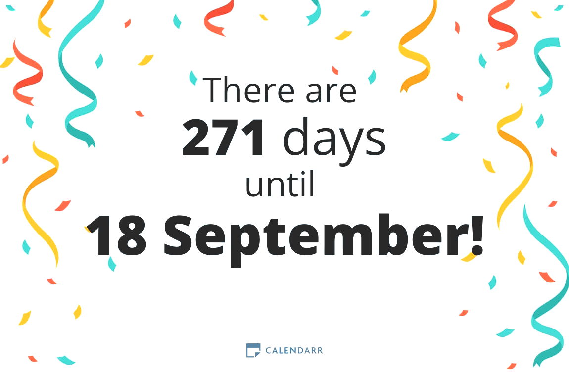 How many days until 18 September - Calendarr