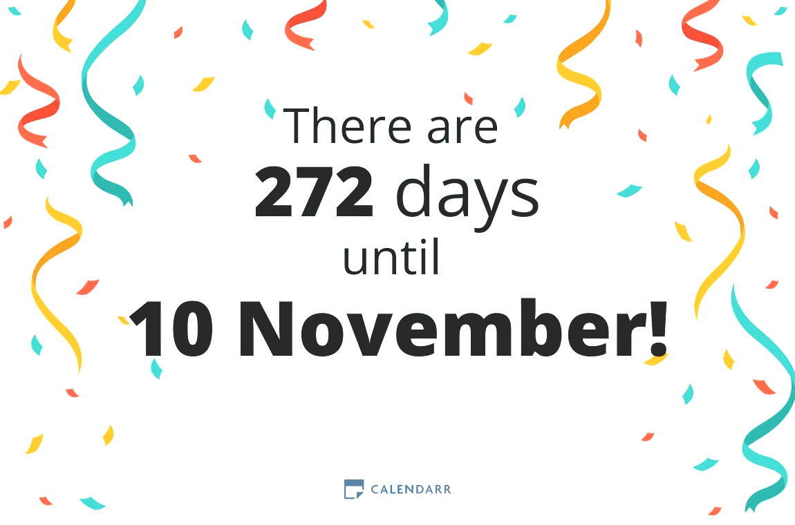 How many days until 10 November - Calendarr