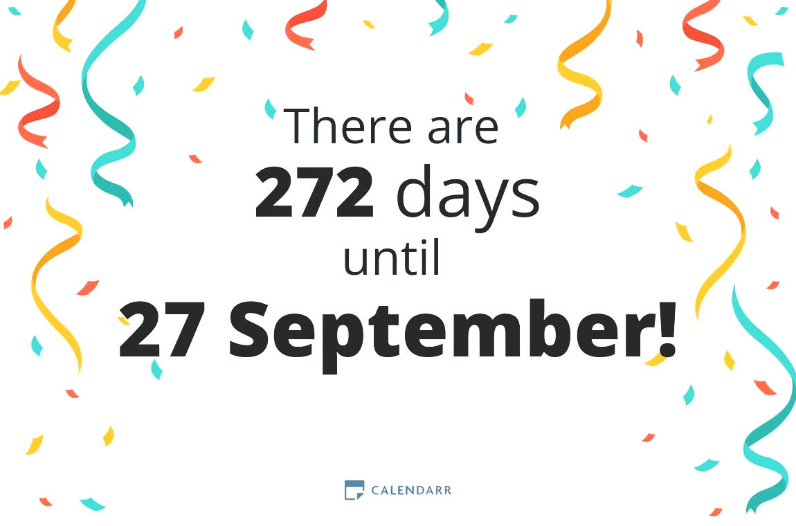 How many days until 27 September - Calendarr