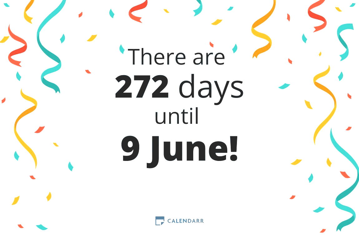 How many days until 9 June - Calendarr