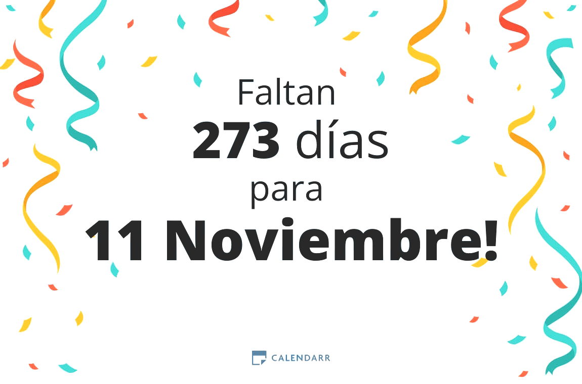 Descubre cuántos días faltan para 11 Noviembre - Calendarr