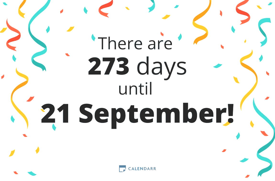 How many days until 21 September - Calendarr