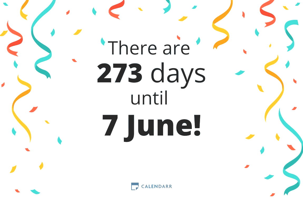 How many days until 7 June - Calendarr