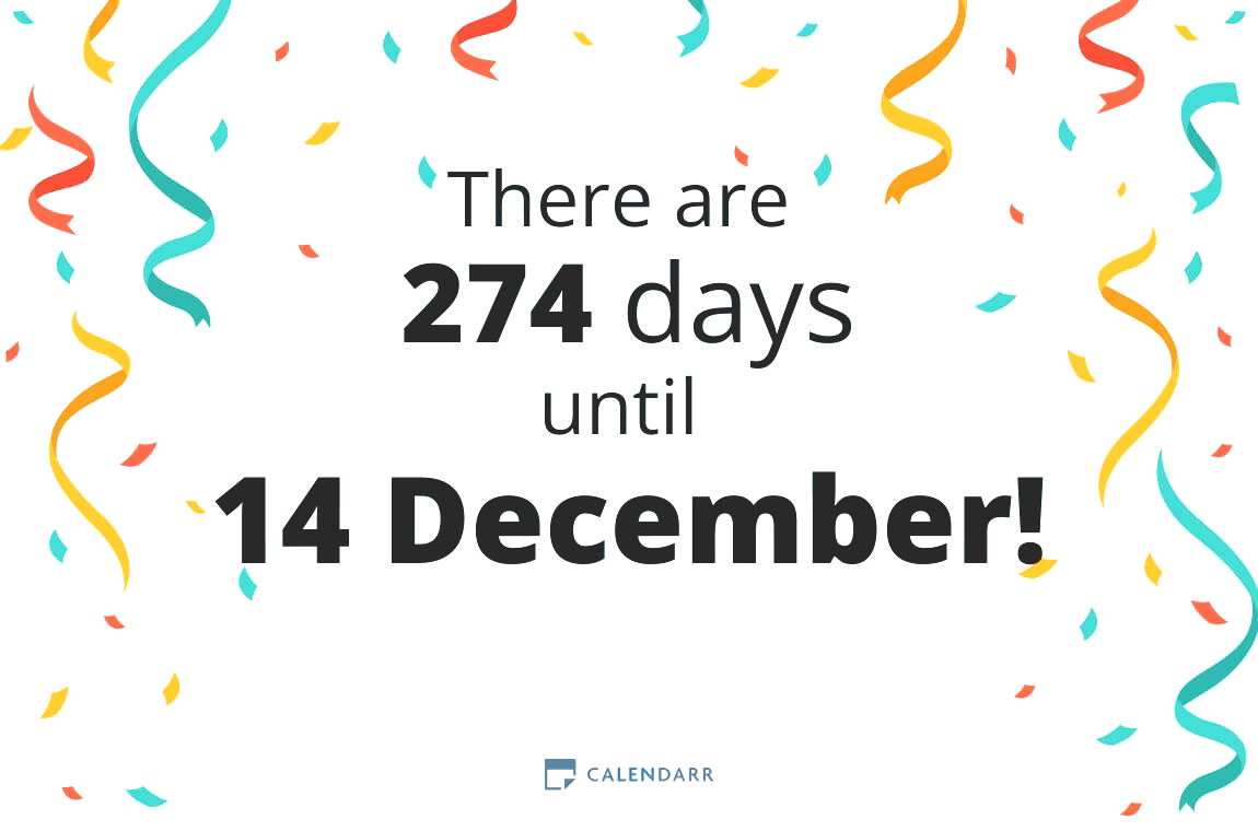 How many days until 14 December - Calendarr