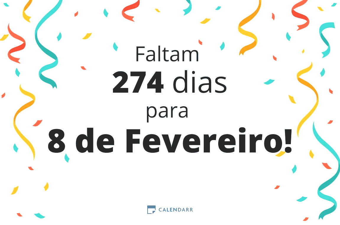Descubra quantos dias faltam para 8 de Fevereiro - Calendarr