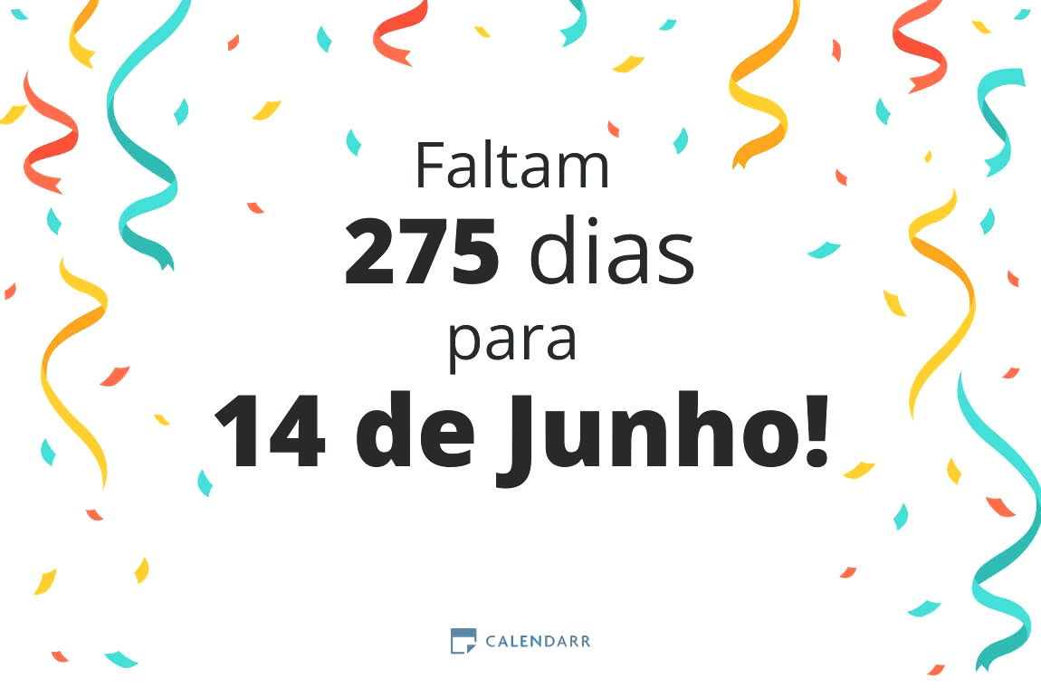 Descobre quantos dias faltam para 14 de Junho - Calendarr