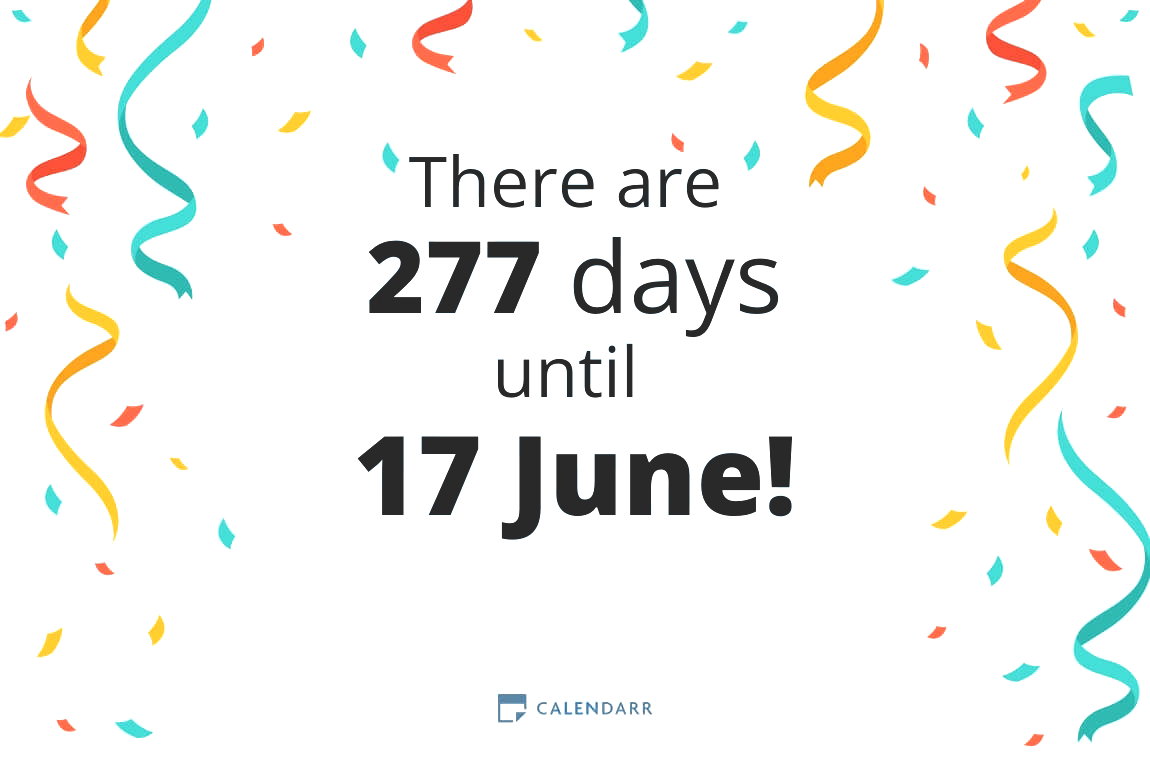 How many days until 17 June - Calendarr