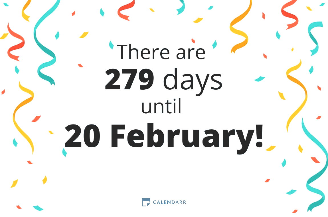 How many days until 20 February - Calendarr