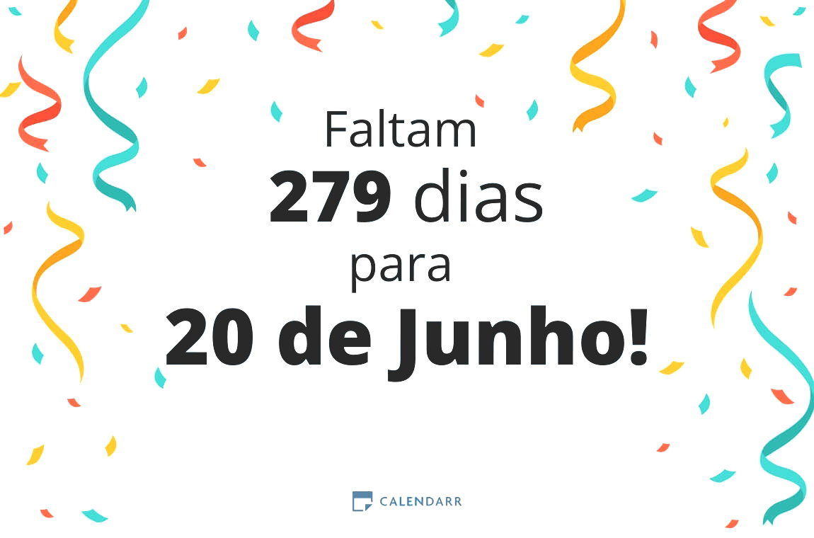 Descubra quantos dias faltam para 20 de Junho - Calendarr