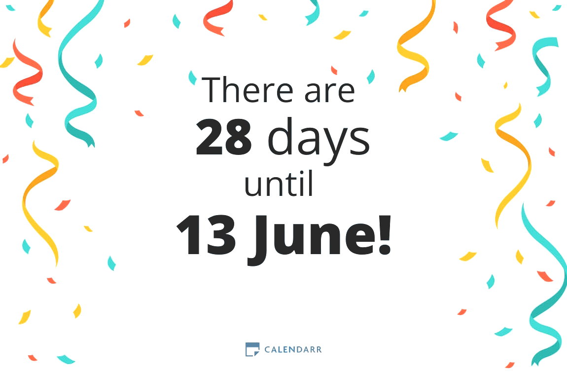 How many days until 13 June - Calendarr