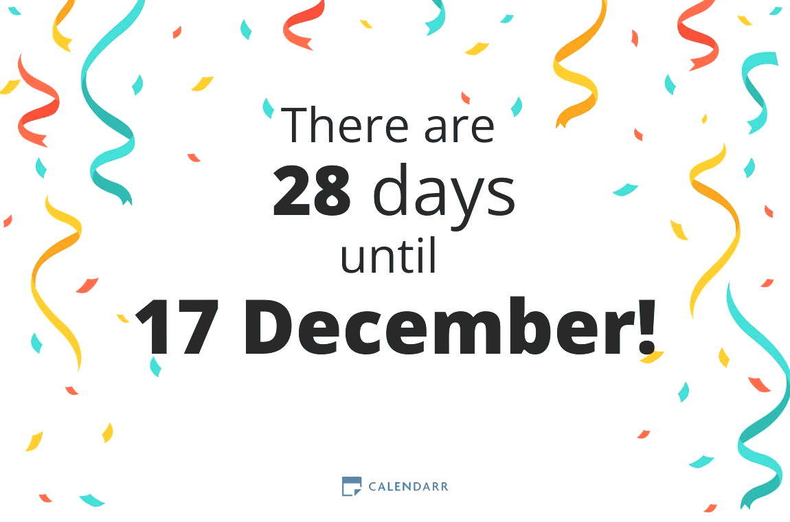 How many days until 17 December - Calendarr