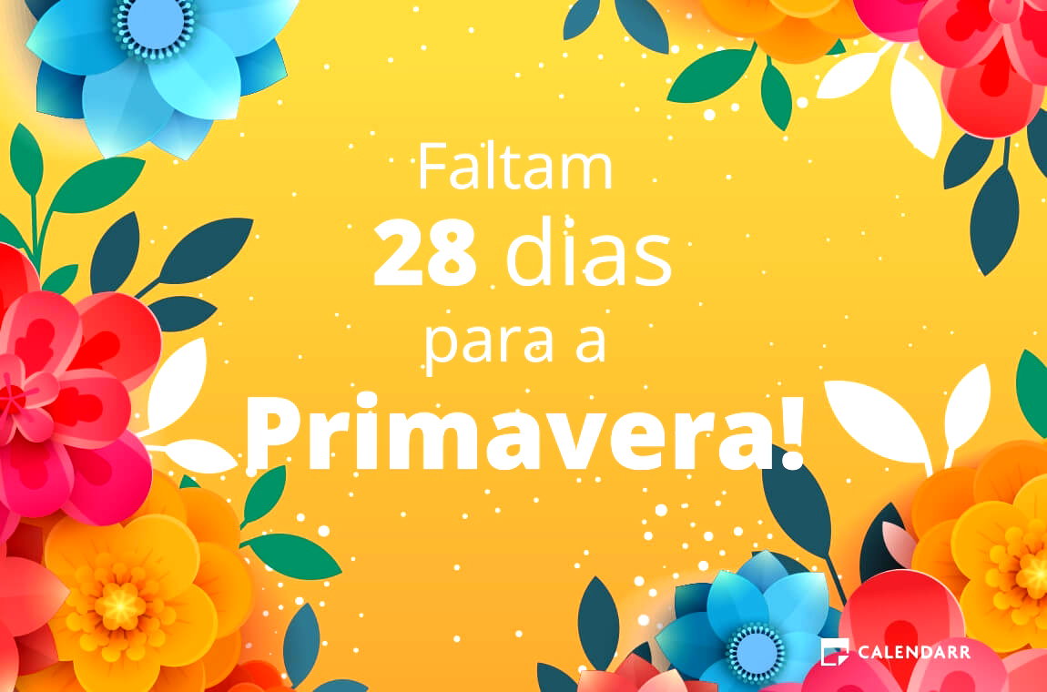 Descubra quantos dias faltam para  a Primavera - Calendarr