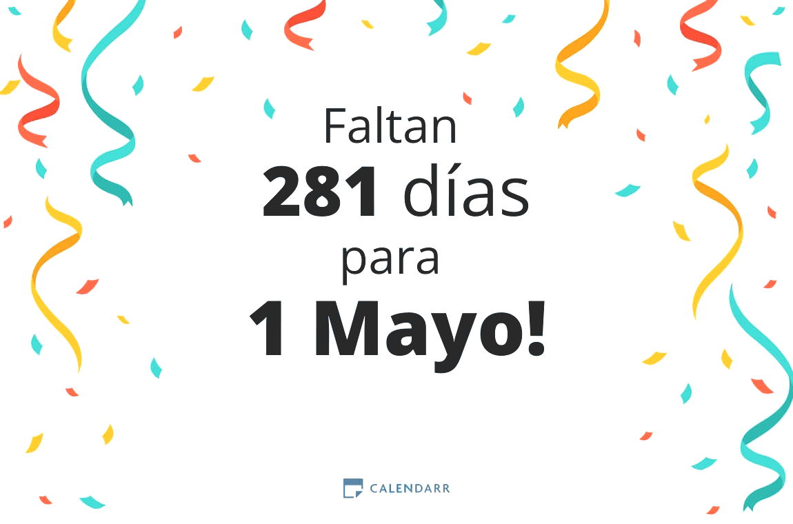 Descubre cuántos días faltan para 1 Mayo - Calendarr