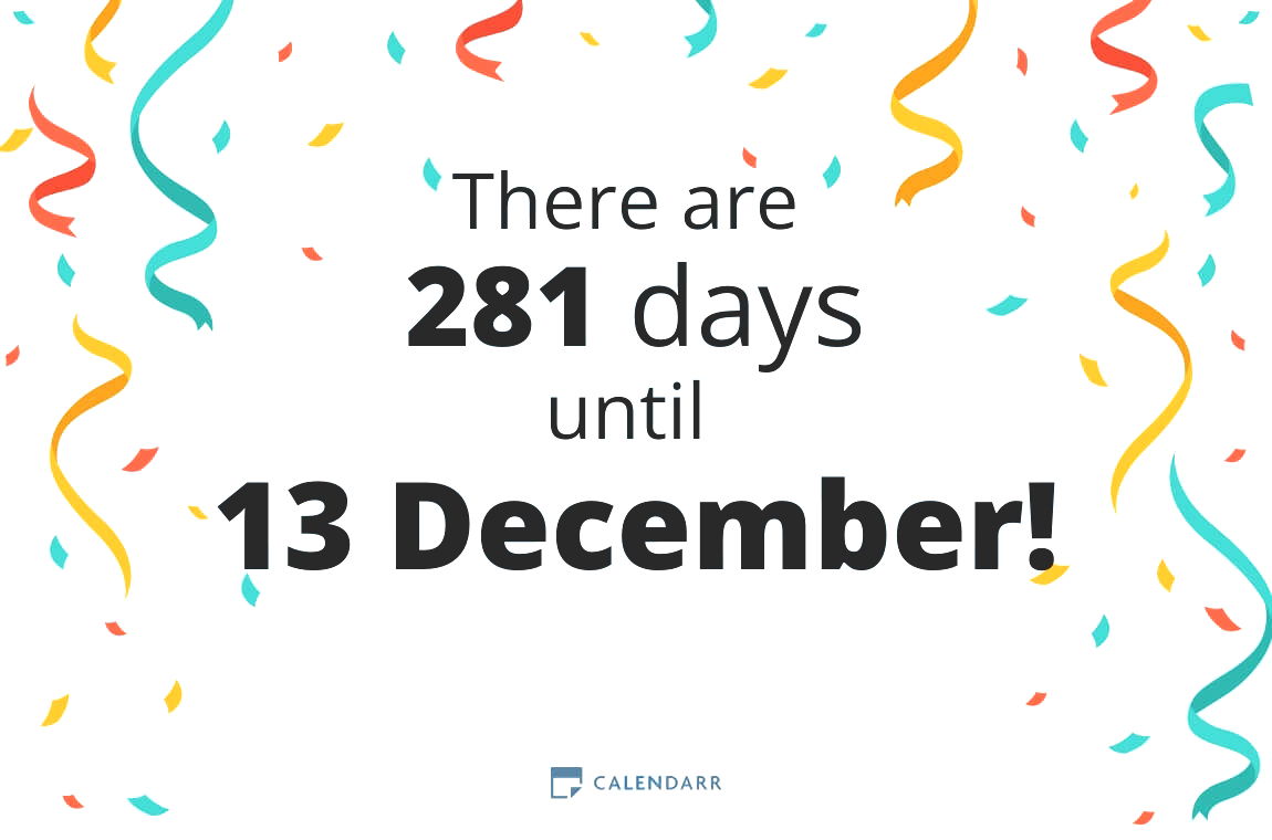 How many days until 13 December - Calendarr