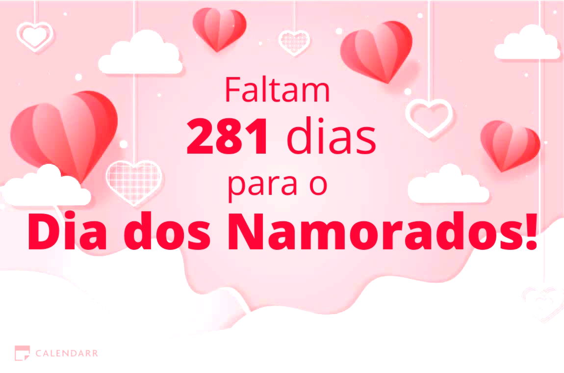 Descobre quantos dias faltam para o Dia dos Namorados - Calendarr