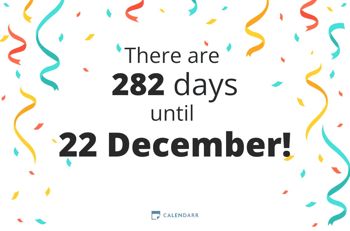 How many days until 22 December - Calendarr